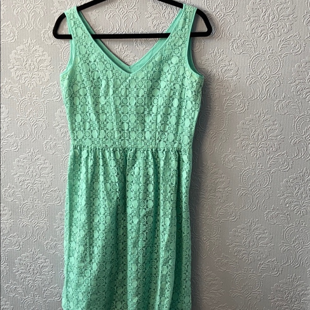 Uttam Boutique turquoise embroidered dress